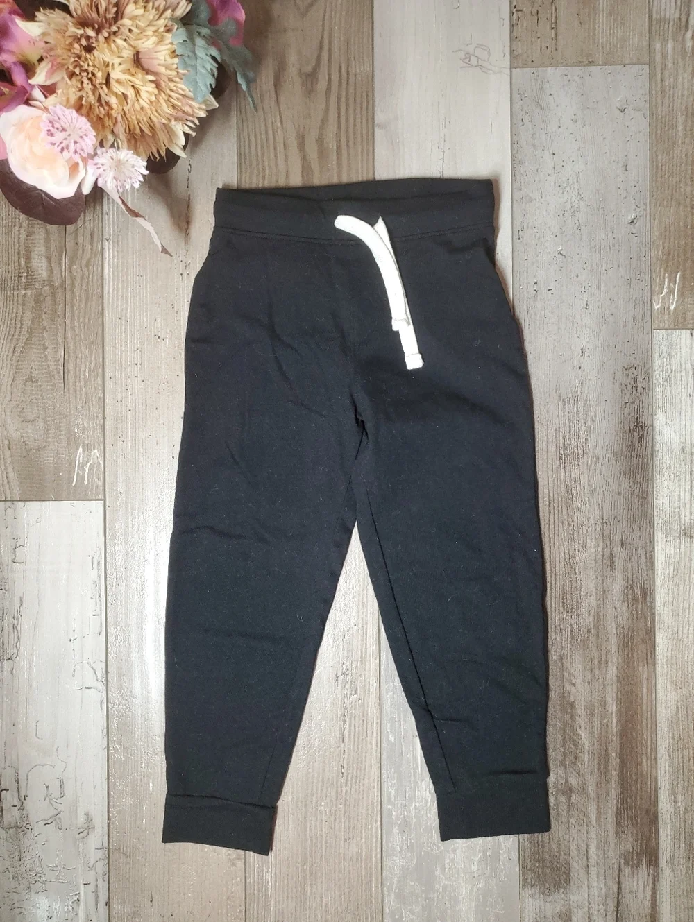 Old Navy Black Lightweight Joggers Size 4T Boy Functional Drawstring NWOT